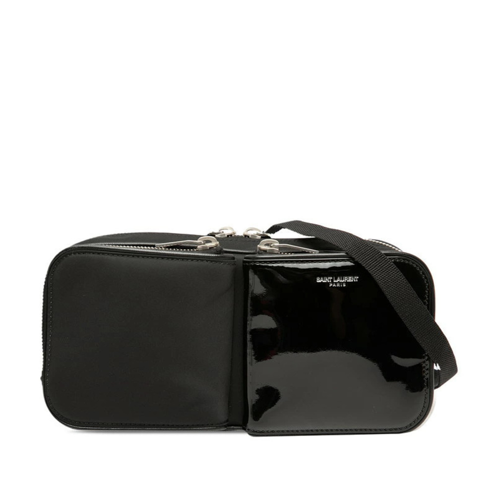 Saint Laurent Shoulder Bag Black Patent Vernis Leather